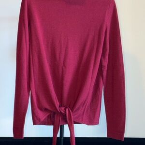 Talbots Rich Red Merino Wool Top
